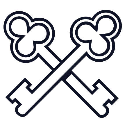 Icon of two keys, crossed