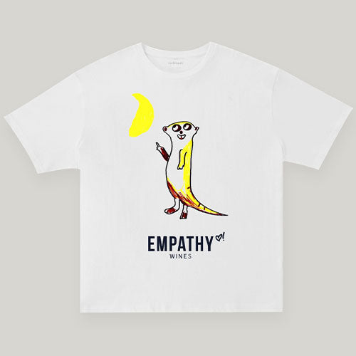 A bottle of Empathy x VeeFriends T-Shirt on a light gray background